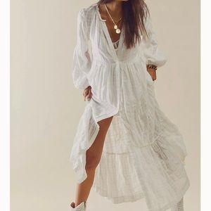 Free People White Edie dress
